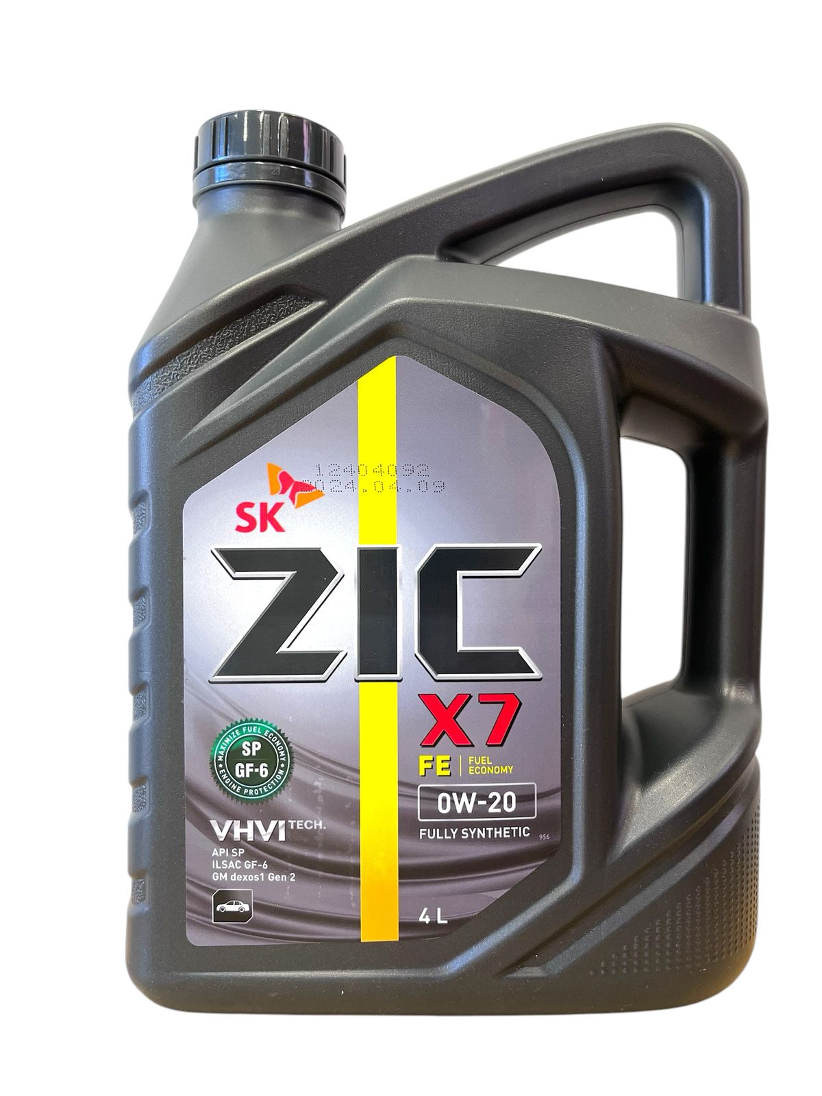 Aceite 0W20 ZIC X7 VHVITech FE SP 4 Litros