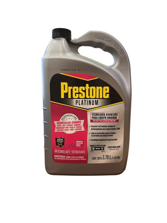 Anticongelante 50/50 Prestone Platinum Vehículos Chinos (Rosado)