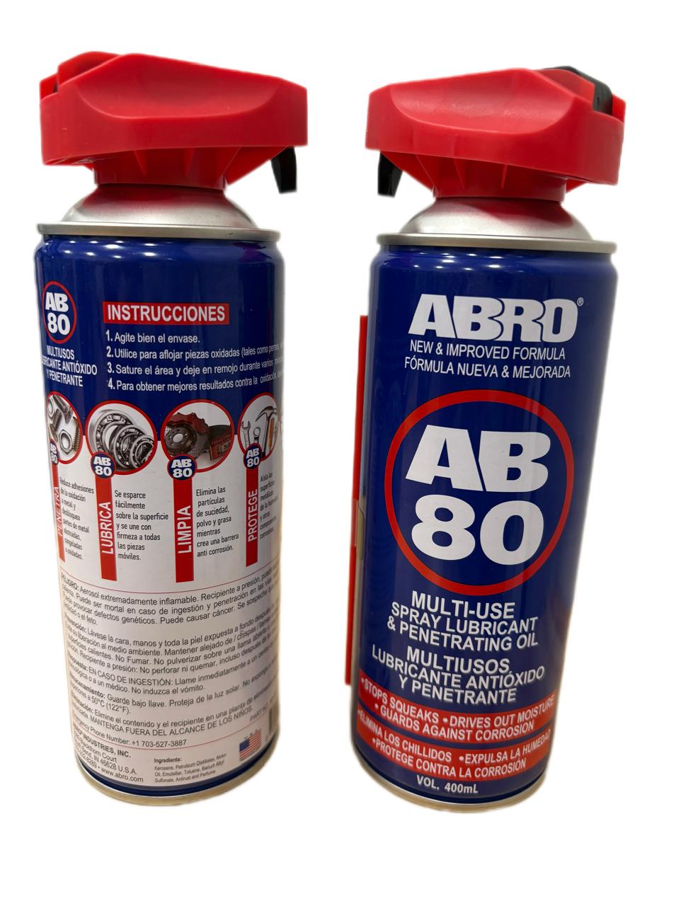 Lubricante Anticorrosivo Spray Abro Ab-80 Americano