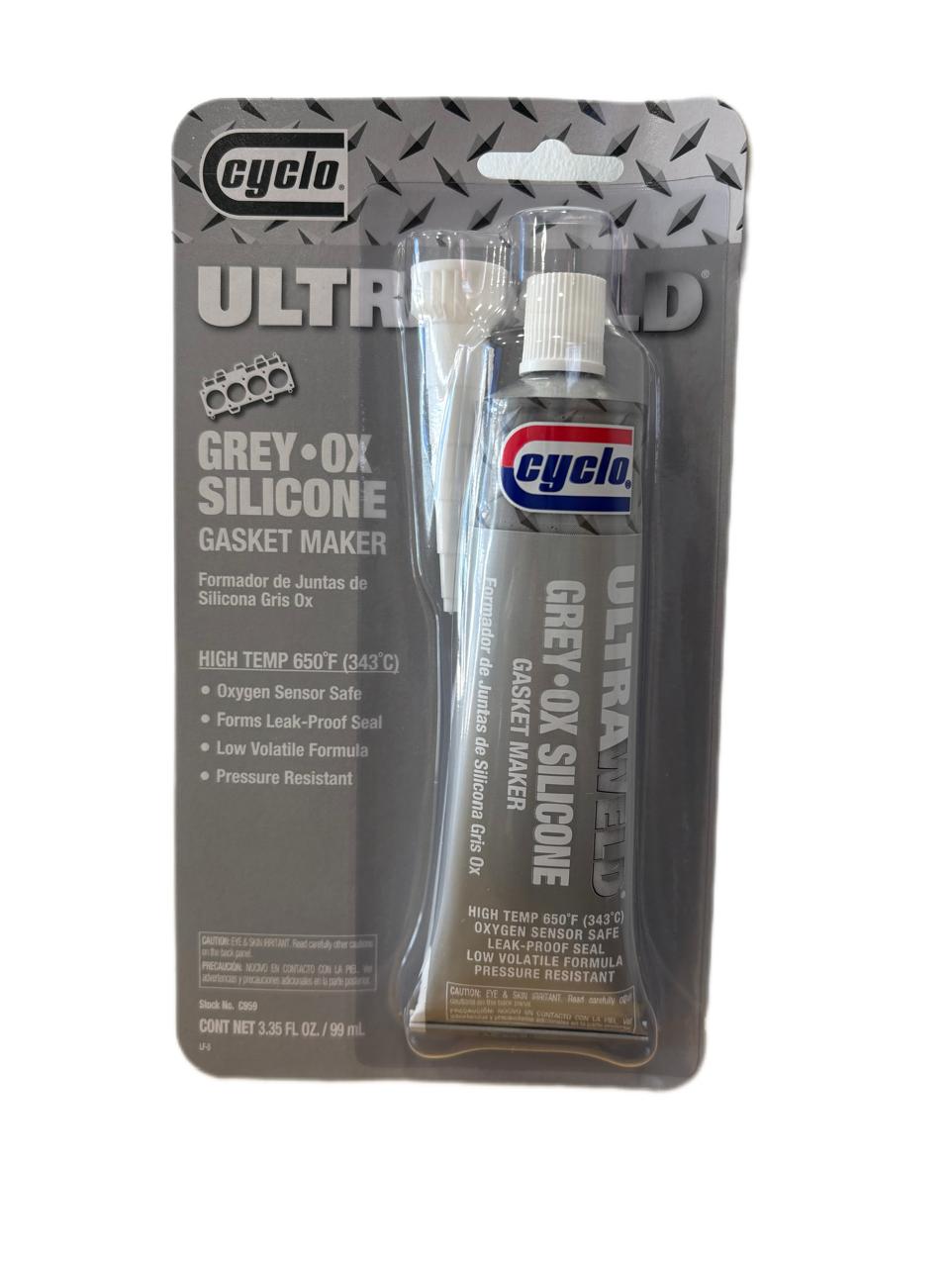 Silicona Gris Ultraweld Cyclo Alta Temperatura 343°c 99ml