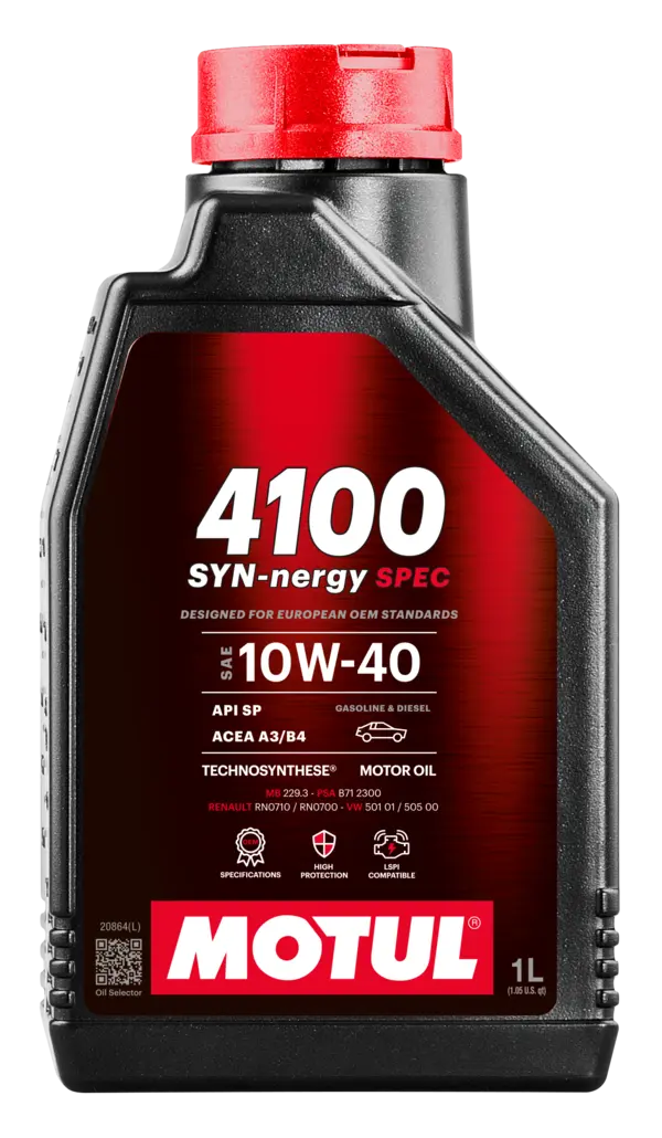 Aceite Motor Motul 4100 Syn-Nergy Spec 10W-40