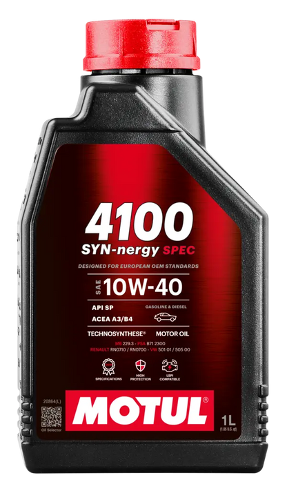 Aceite Motor Motul 4100 Syn-Nergy Spec 10W-40